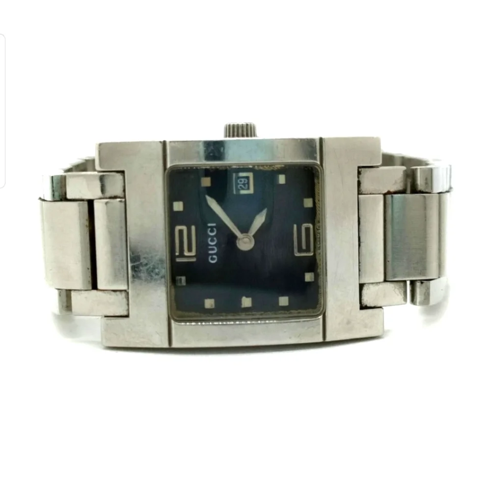 Gucci Watch  7700L 23mm Women's Black X Silver